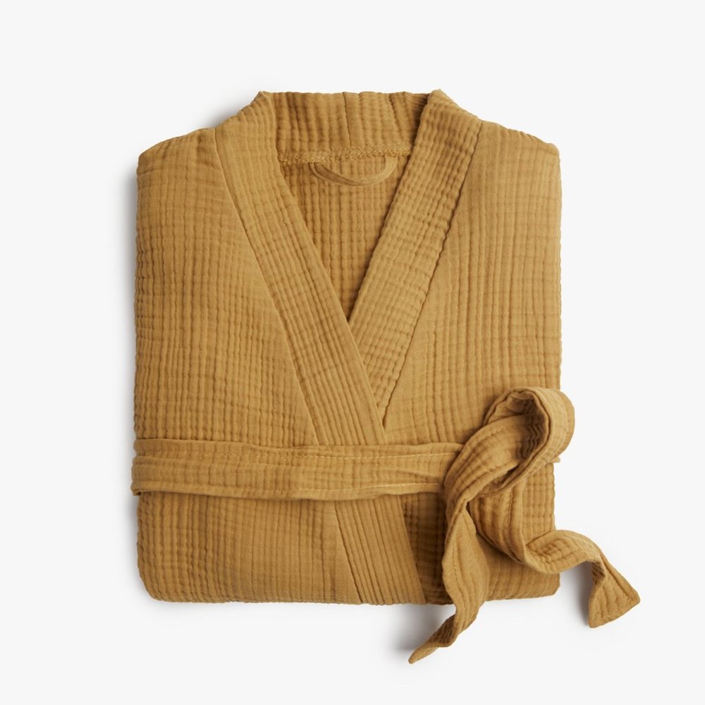 Parachute Unisex Cotton Cloud Robe in Amber
